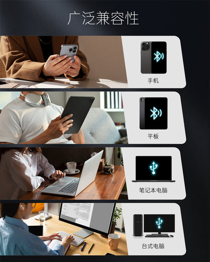 TATTMUSE无线便携式打印机，A285M无墨热敏打印机，小型蓝牙移动打印机支持8.5“X 11”信件和A4热敏纸，兼容手机笔记本电脑，适合旅行家庭办公室使用，白色