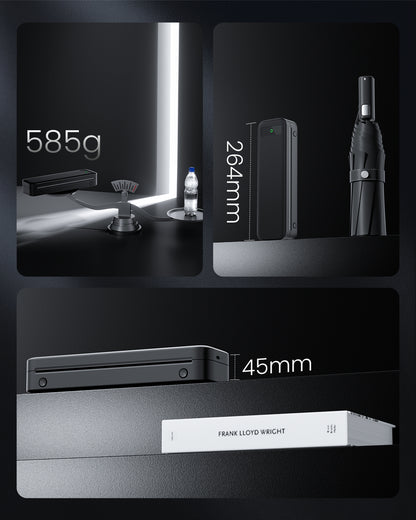 TATTMUSE无线便携式打印机，A285M无墨热敏打印机，小型蓝牙移动打印机支持8.5“X 11”信件和A4热敏纸，兼容手机笔记本电脑，适合旅行家庭办公室使用